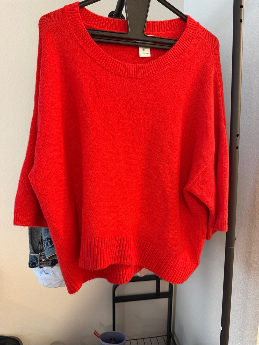 Women's Red Crewneck Sweater - Classic Knit